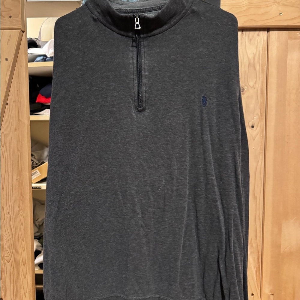 Polo by Ralph Lauren Charcoal Zip Pullover